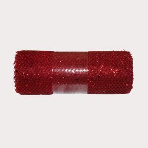 rouleau de tulle pailletté.