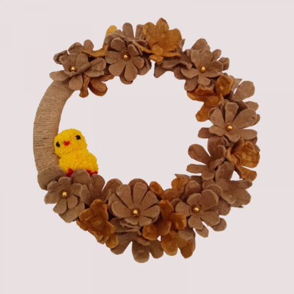 couronne de paque poussin