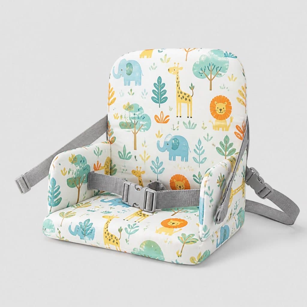 Coussin rehausseur pour chaise d'enfant à motifs gais