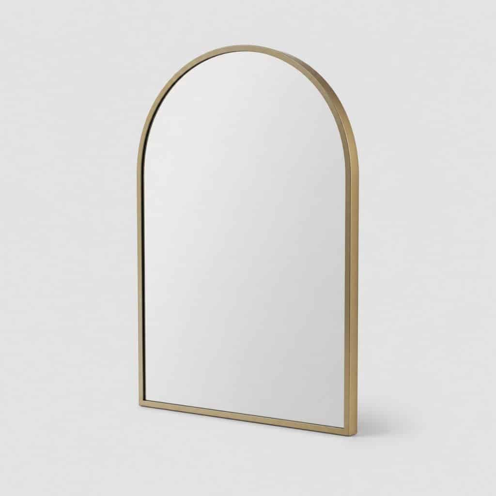 Petit miroir arche mural au cadre simple