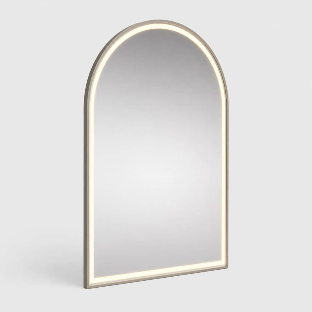 Miroir arche de salle de bain avec éclairage LED
