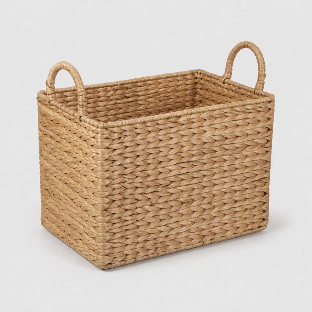 Panier en bois de rangement en vannerie naturelle
