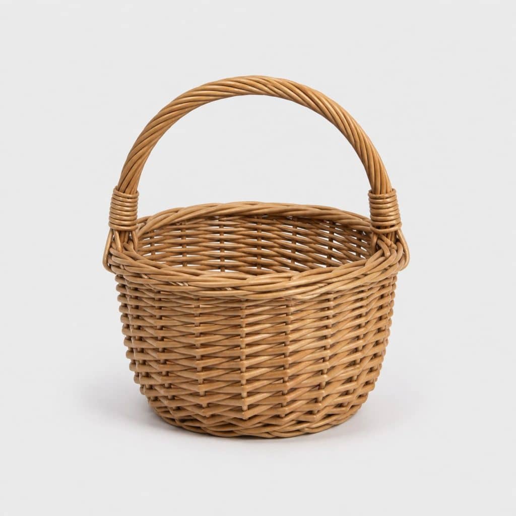 Petit panier en osier pas cher à anse