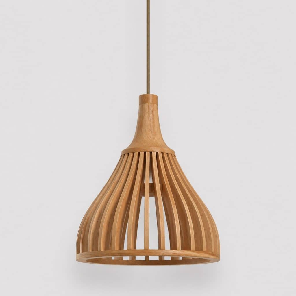Suspension en bois massif style nordique